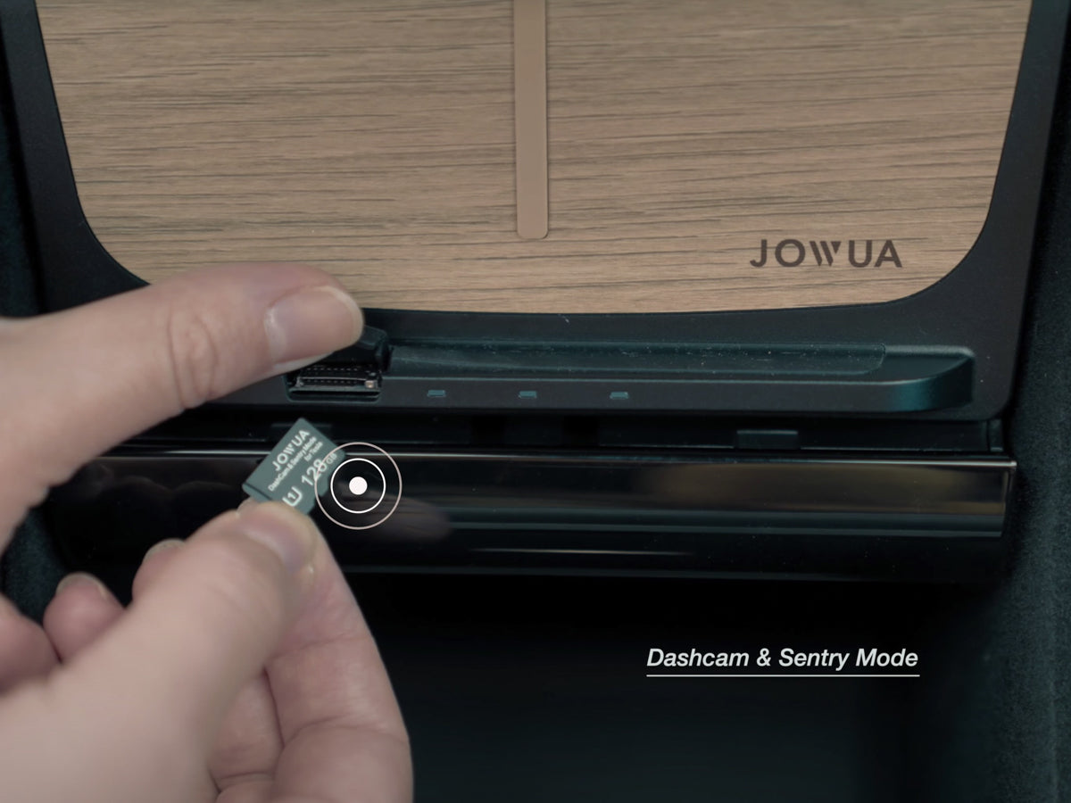 Tesla Model 3 and Y Wireless Charger with Dashcam and Sentry Mode Support