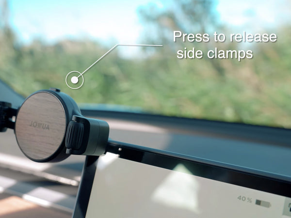 Invisible Foldaway Phone Mount for Tesla (optional wireless charging)