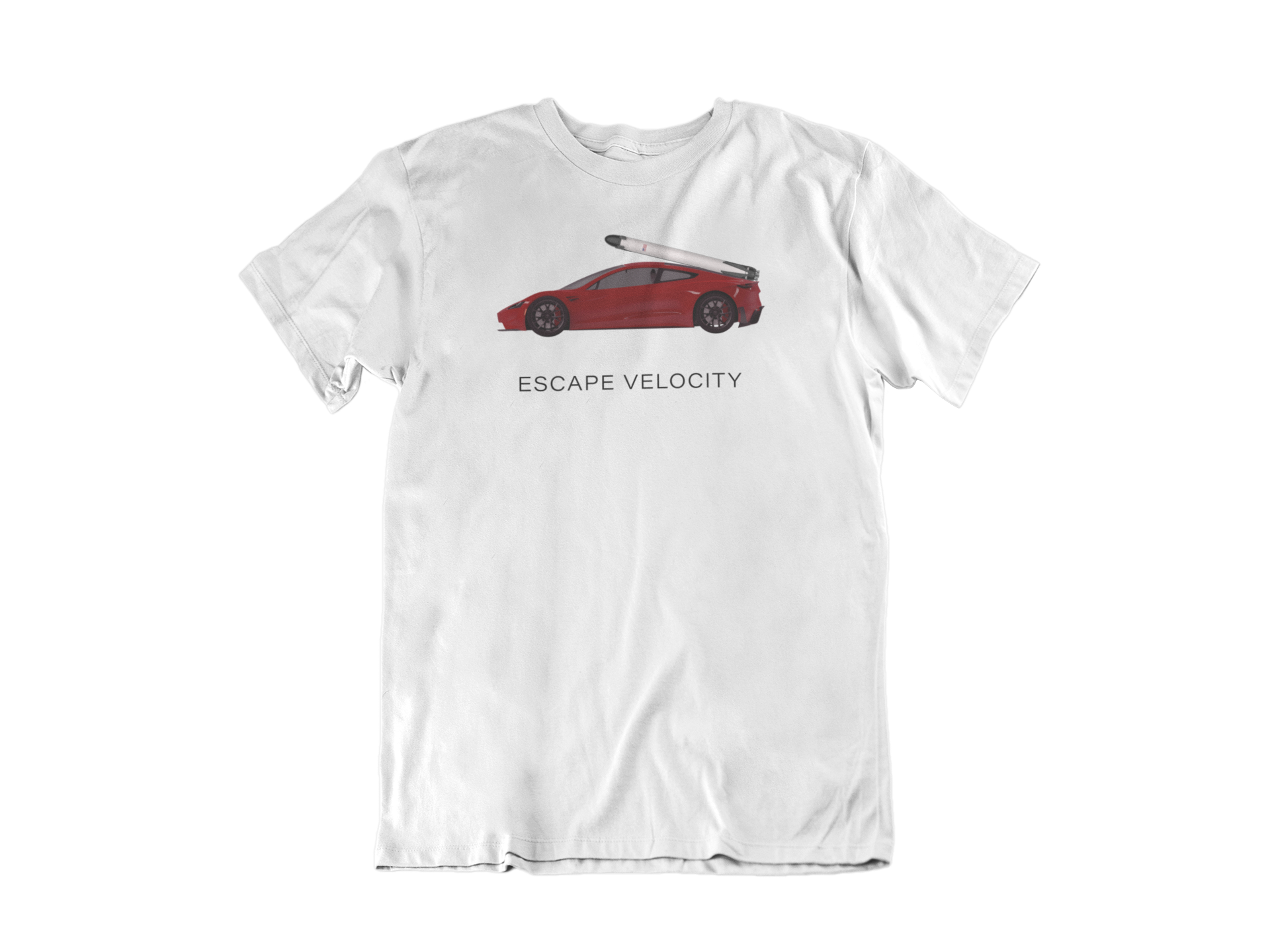 "Escape Velocity" Premium Tee (Red Roadster)