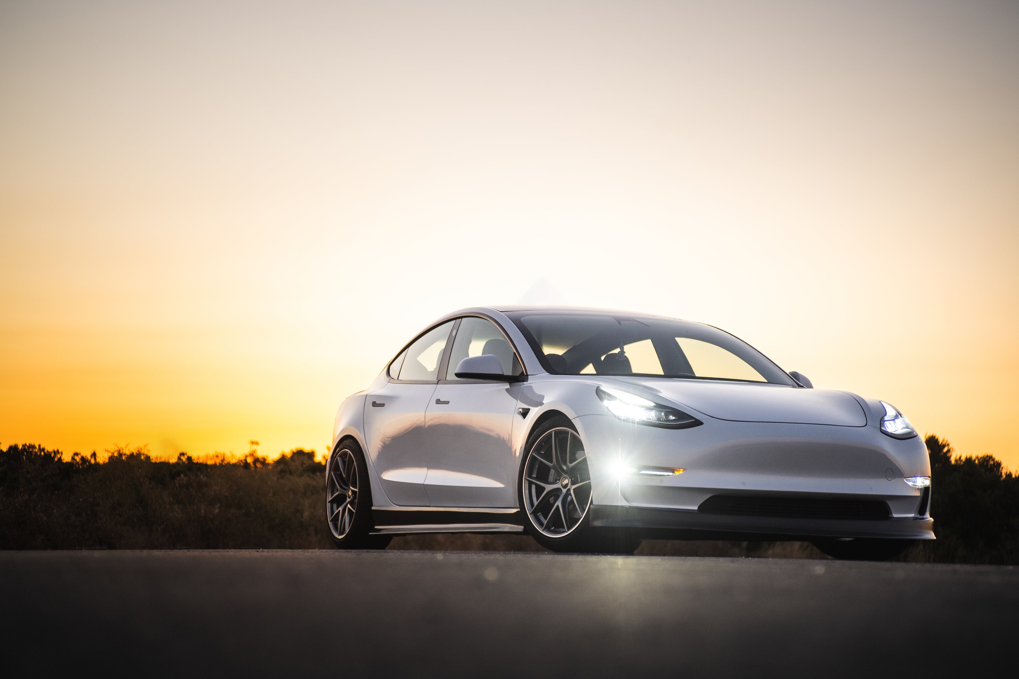 Tesla Model 3 Carbon Fiber Front Spoiler (Laguna Seca Edition)