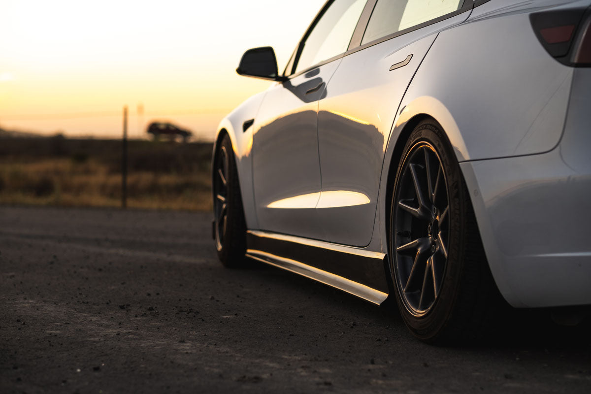 Tesla Model 3 Carbon Fiber Side Skirts