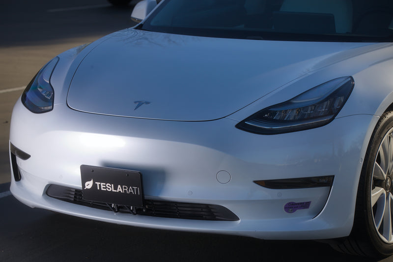 Tesla Model 3 Front License Plate Mount - "Quick Bandit"