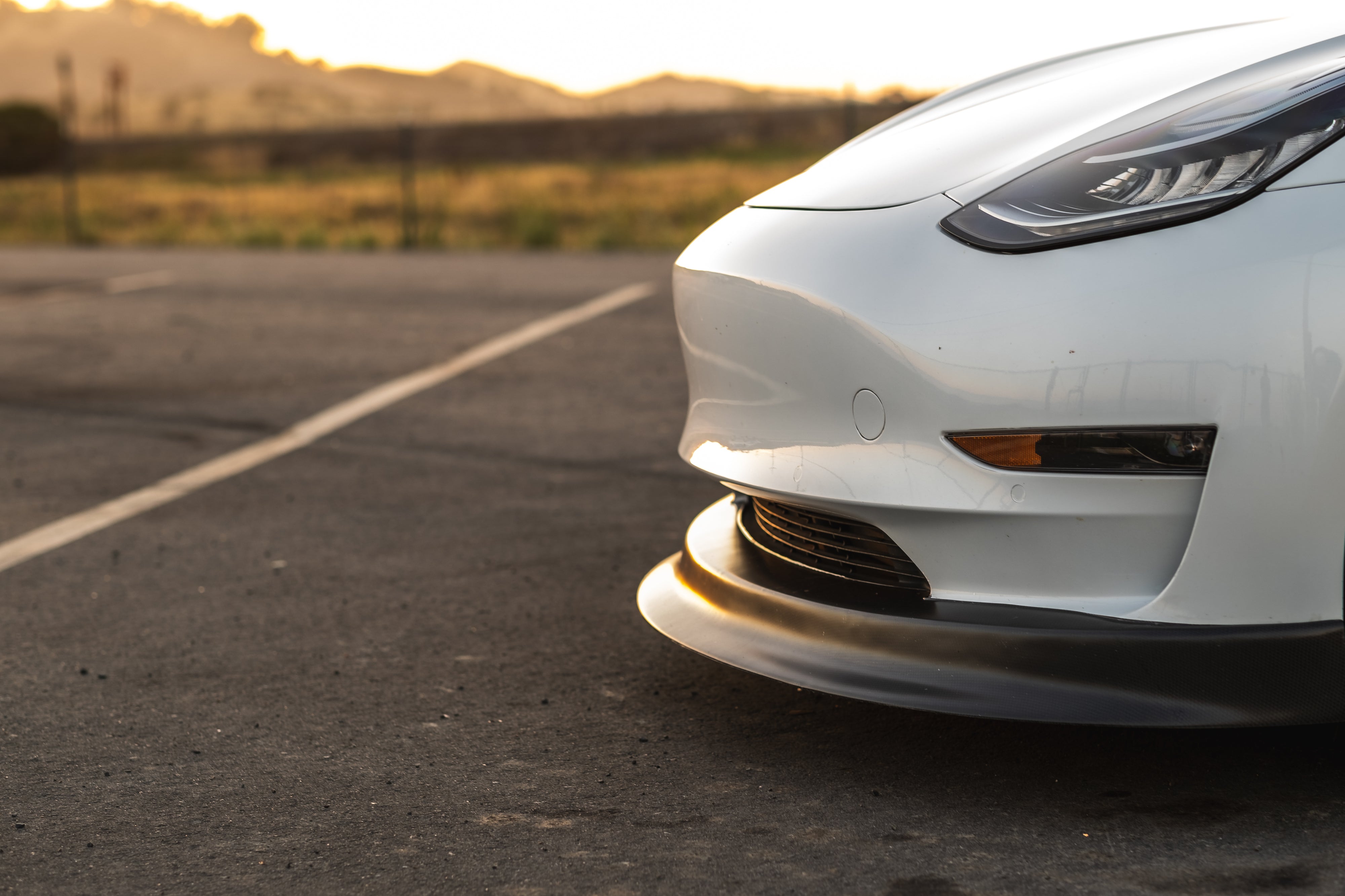 Tesla Model 3 Carbon Fiber Front Spoiler (Laguna Seca Edition)