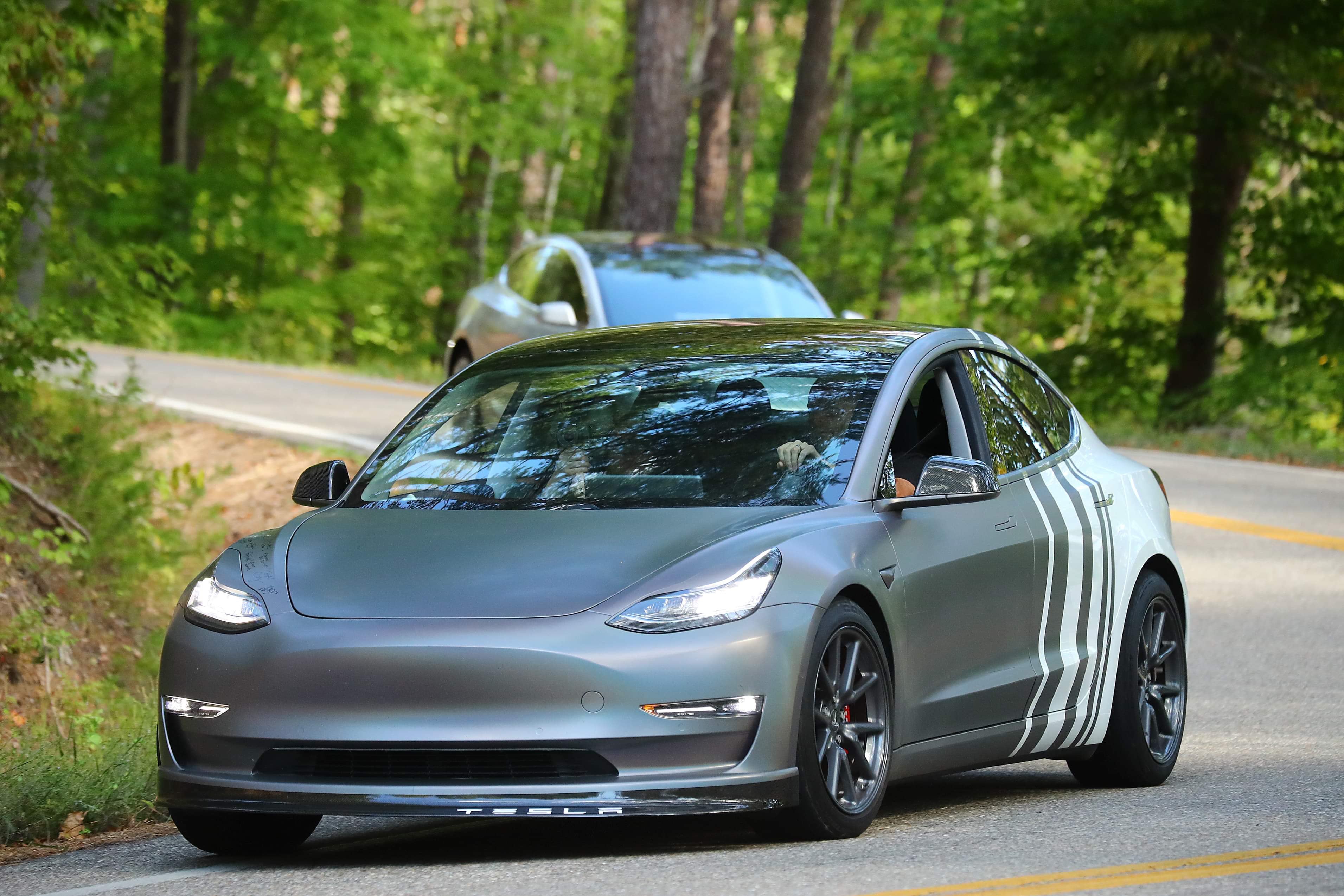 Tesla Model 3 Carbon Fiber Front Spoiler (Laguna Seca Edition)