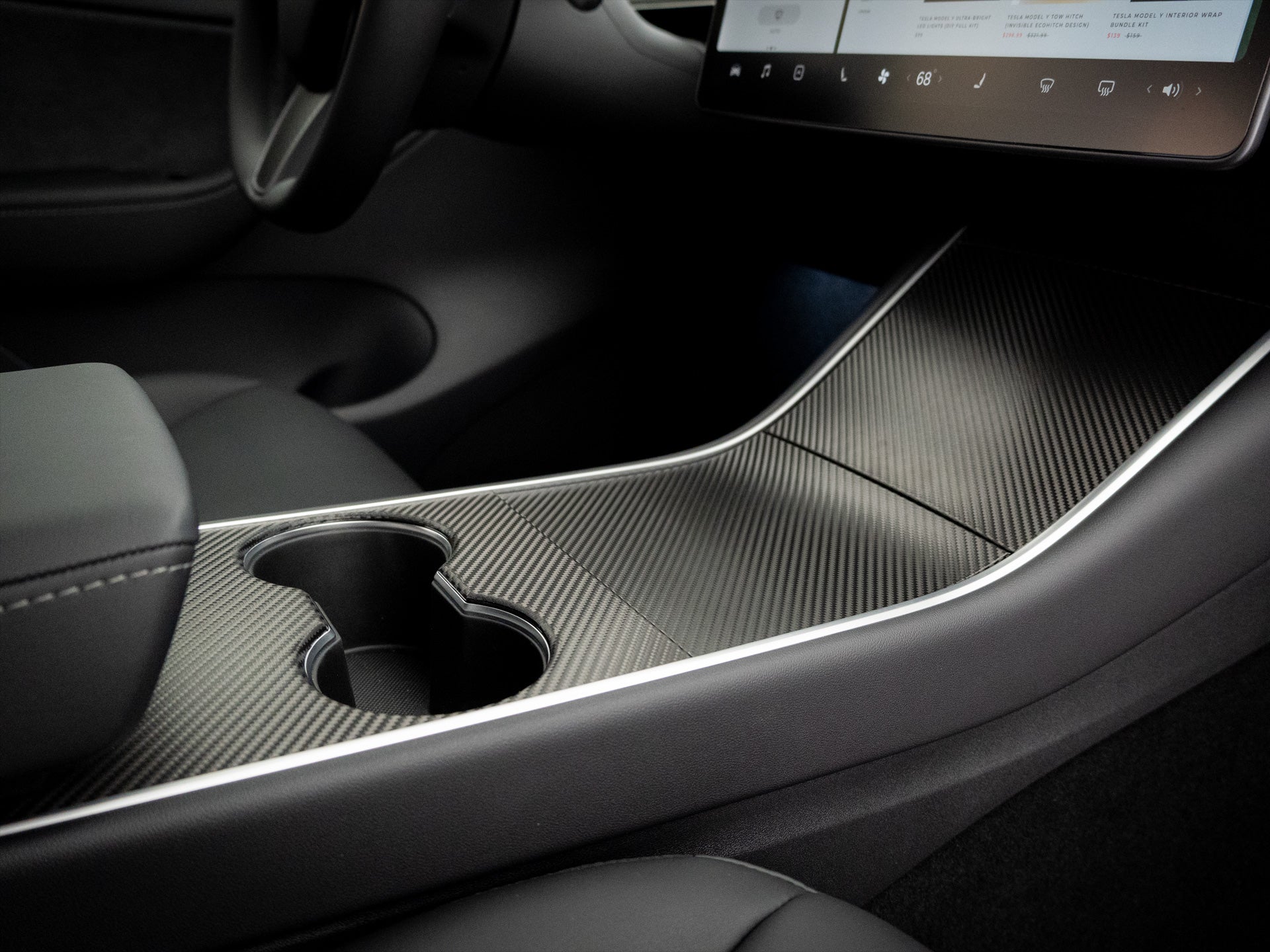 Tesla Model 3 Center Console Wrap