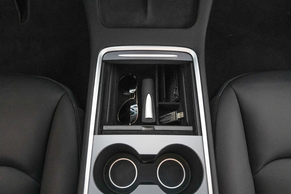 Organisateur console centrale polyvalent et compact pour Tesla Model 3 Y  2021+