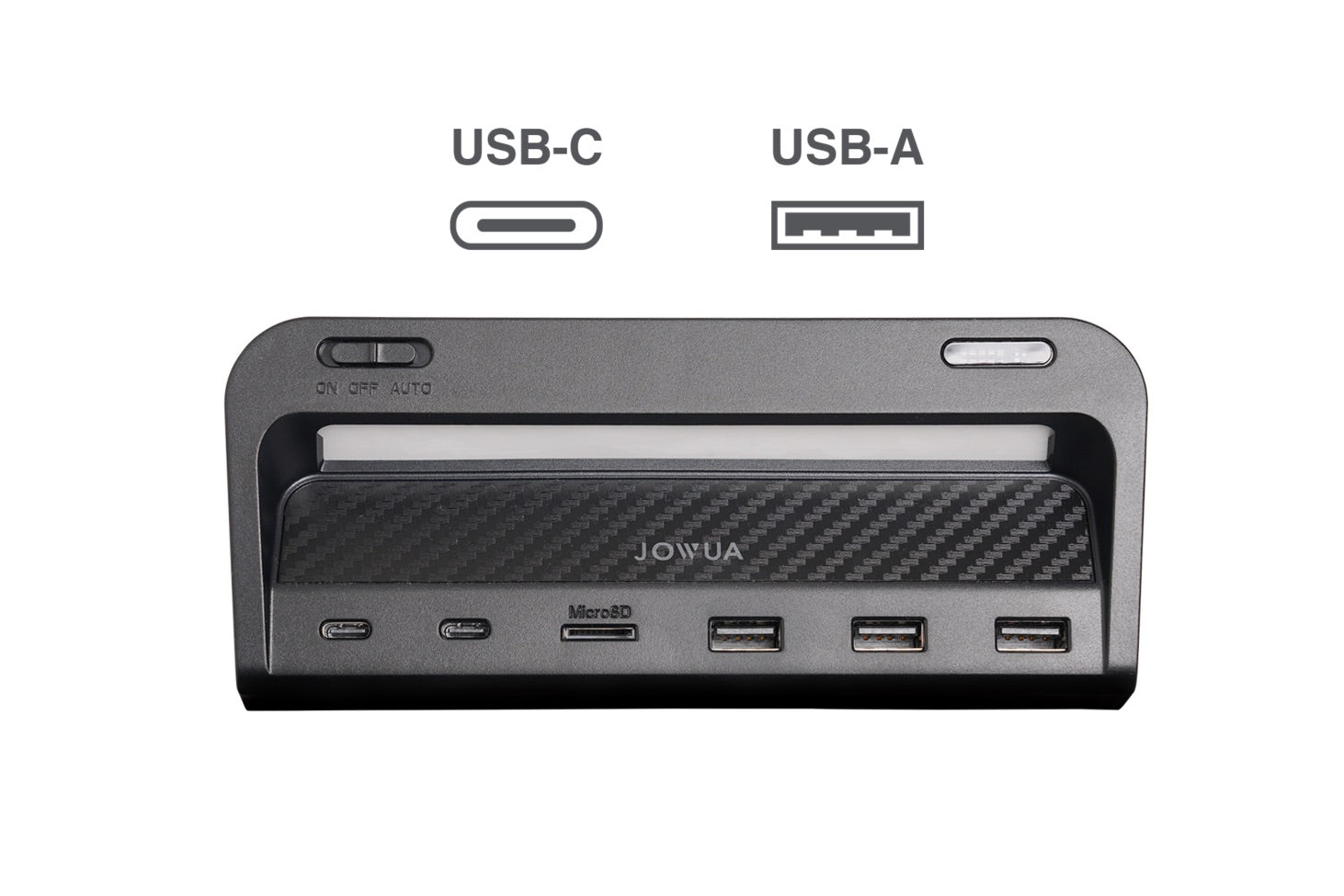 Tesla Model Y & 3 USB Hub w/ LED Light And Micro SD Slot For Sentry Mode