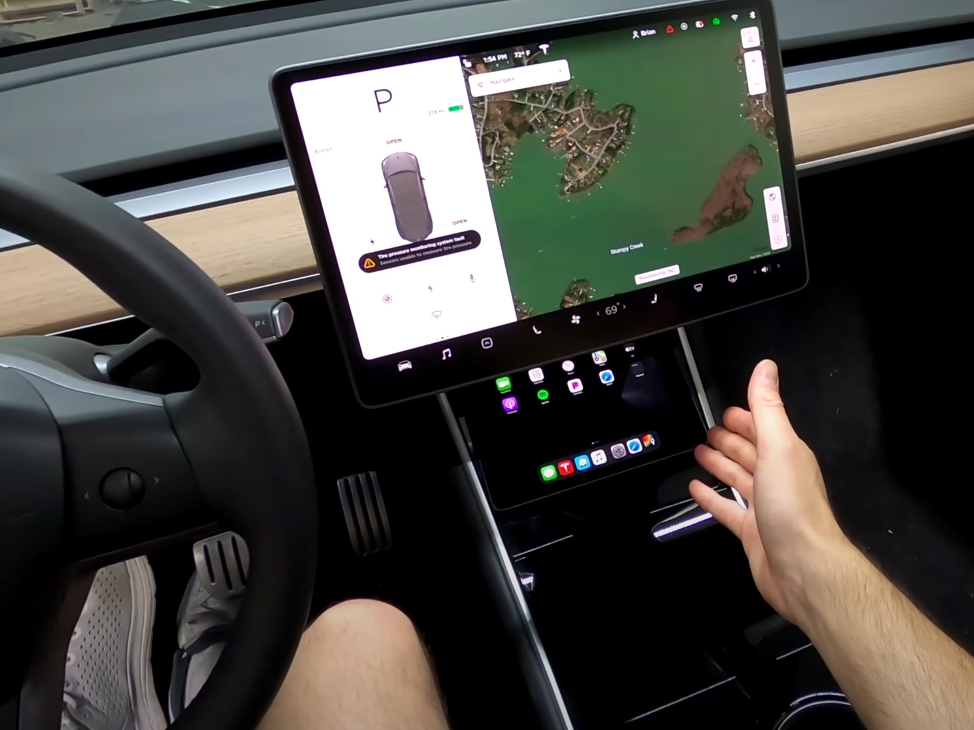 Tesla Model 3 & Y 'tConsole' Apple iPad Mini Center Console Mount