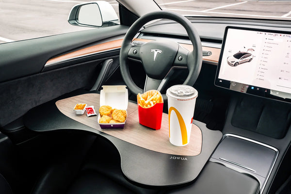 Tesla Model Y & 3 Foldable Car Tray (Eat, Work, Play) – TESLARATI