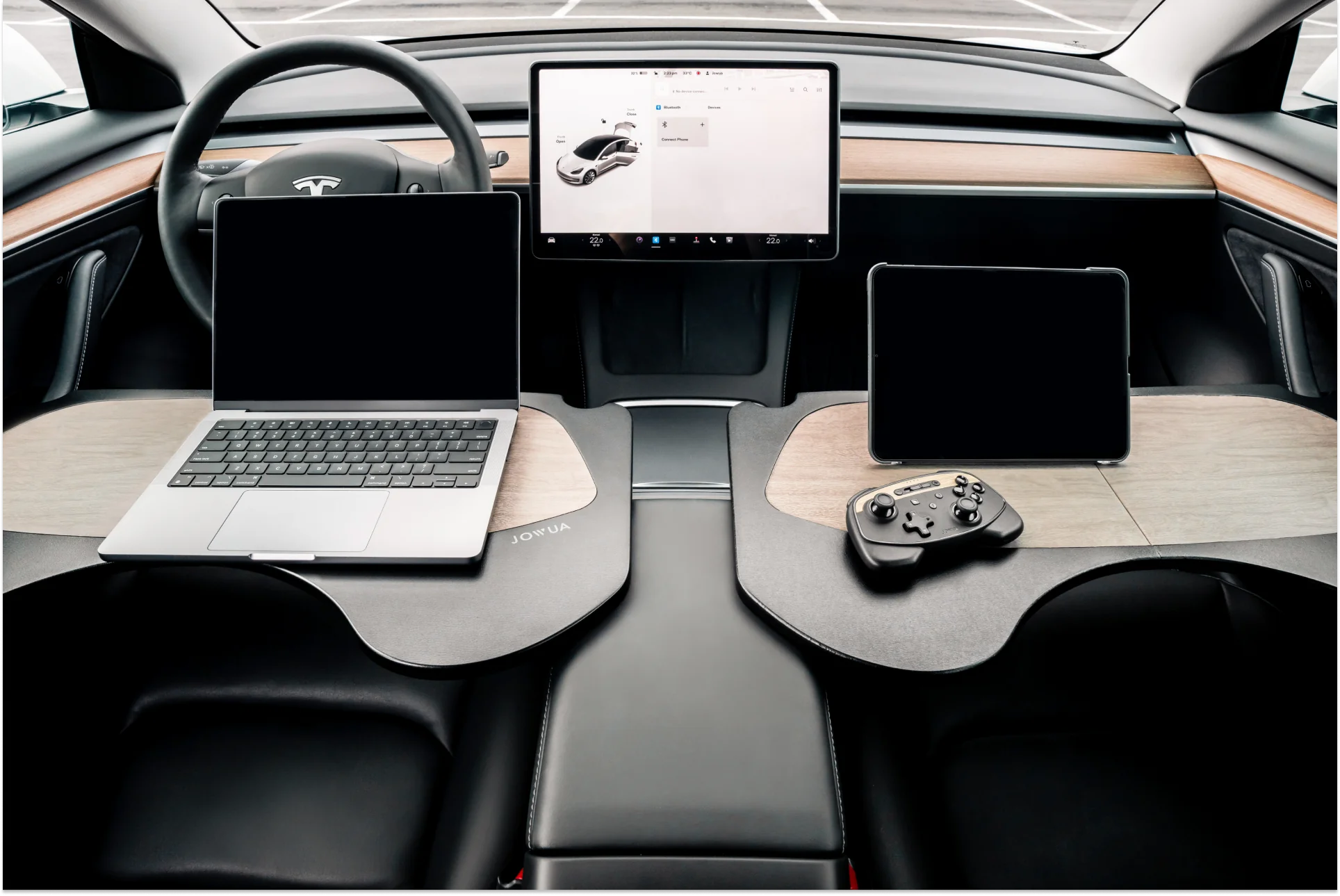 Tesla Model Y & 3 Foldable Car Tray (Eat, Work, Play)