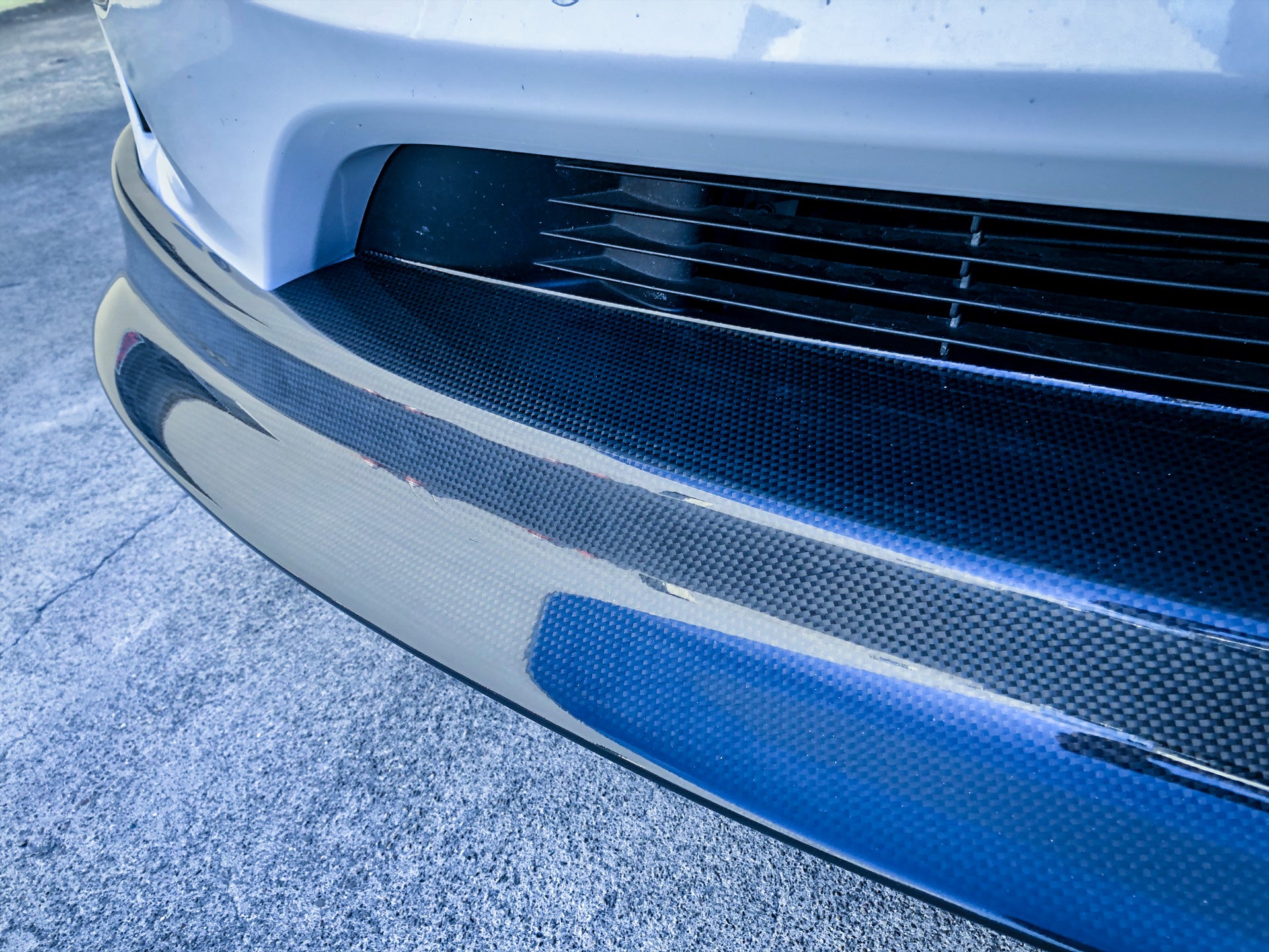 Tesla Model Y Carbon Fiber Front Spoiler
