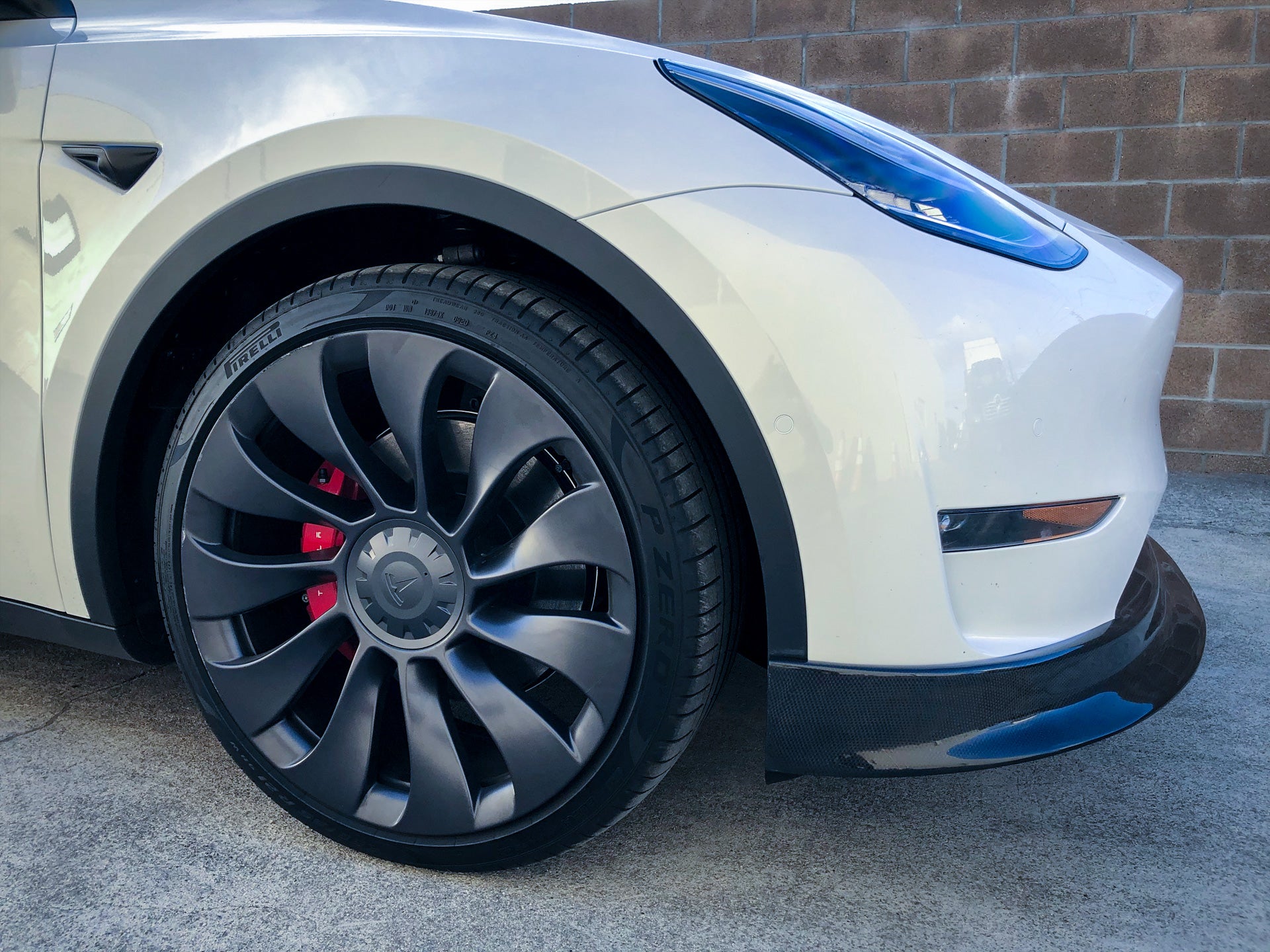 Tesla Model Y Carbon Fiber Front Spoiler