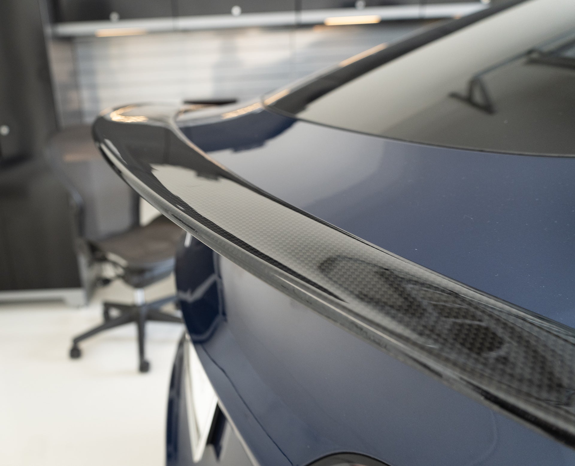 Tesla Model Y Carbon Fiber Performance Rear Spoiler