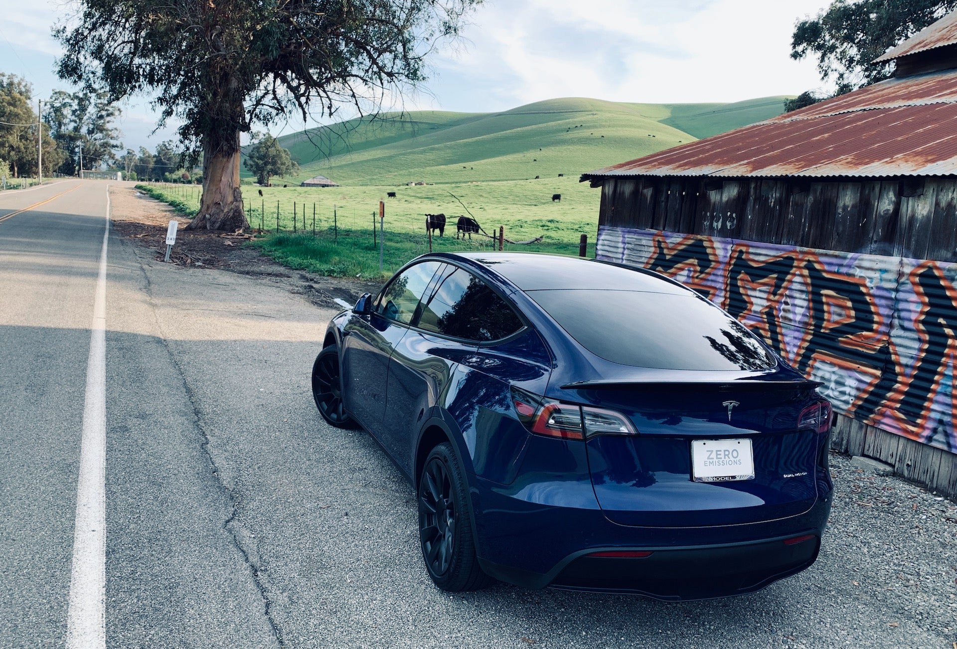 Tesla Model Y Carbon Fiber Performance Rear Spoiler