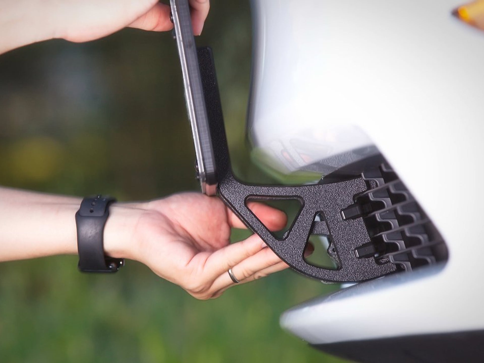 Tesla Model Y Front License Plate Mount - "Quick Bandit"