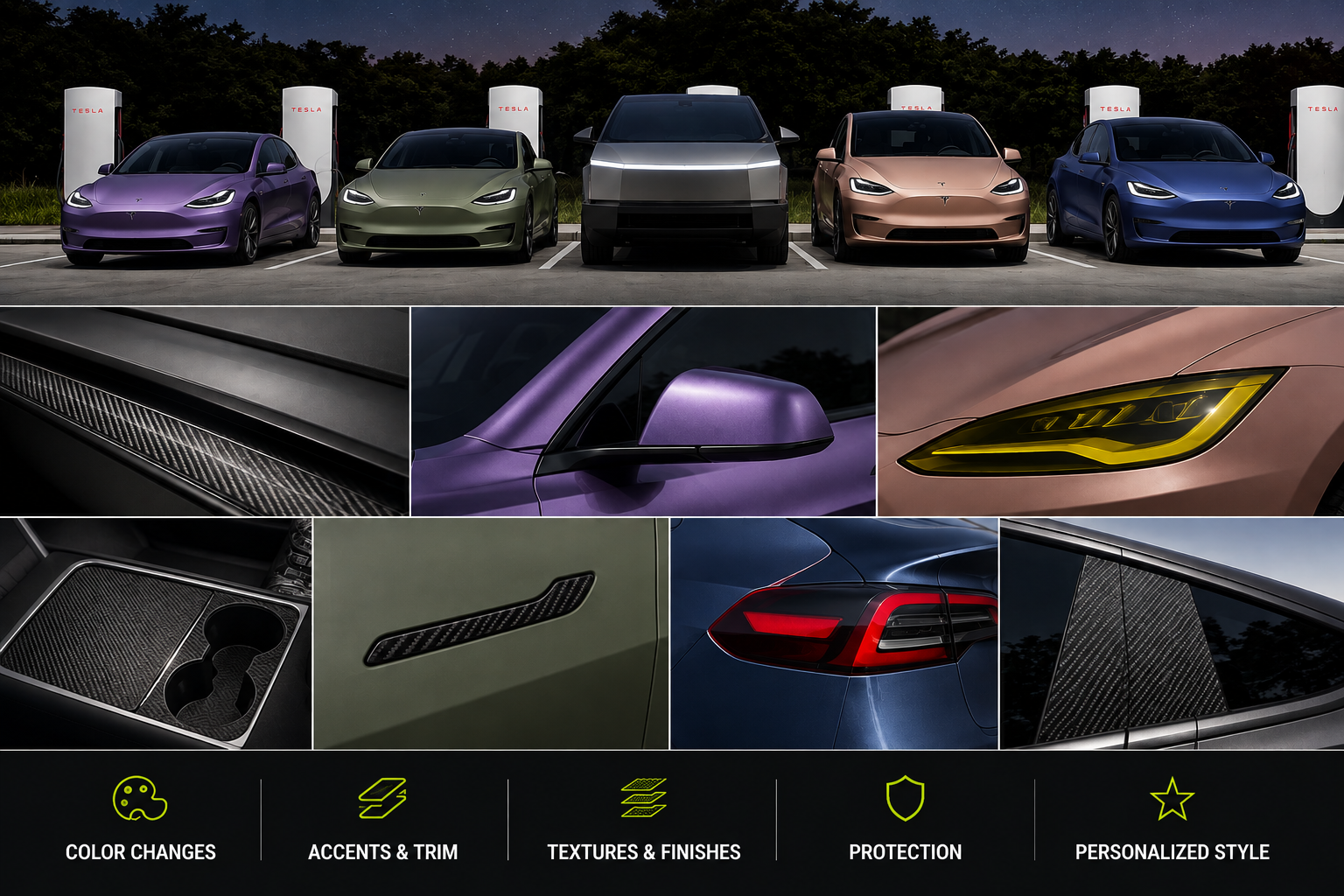 Your Tesla Is a Blank Canvas: Vinyl & PPF Put the Design in Your Hands