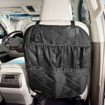 Car Seat Back Organizer – Backseat Storage & Protector for Kids & Pets
