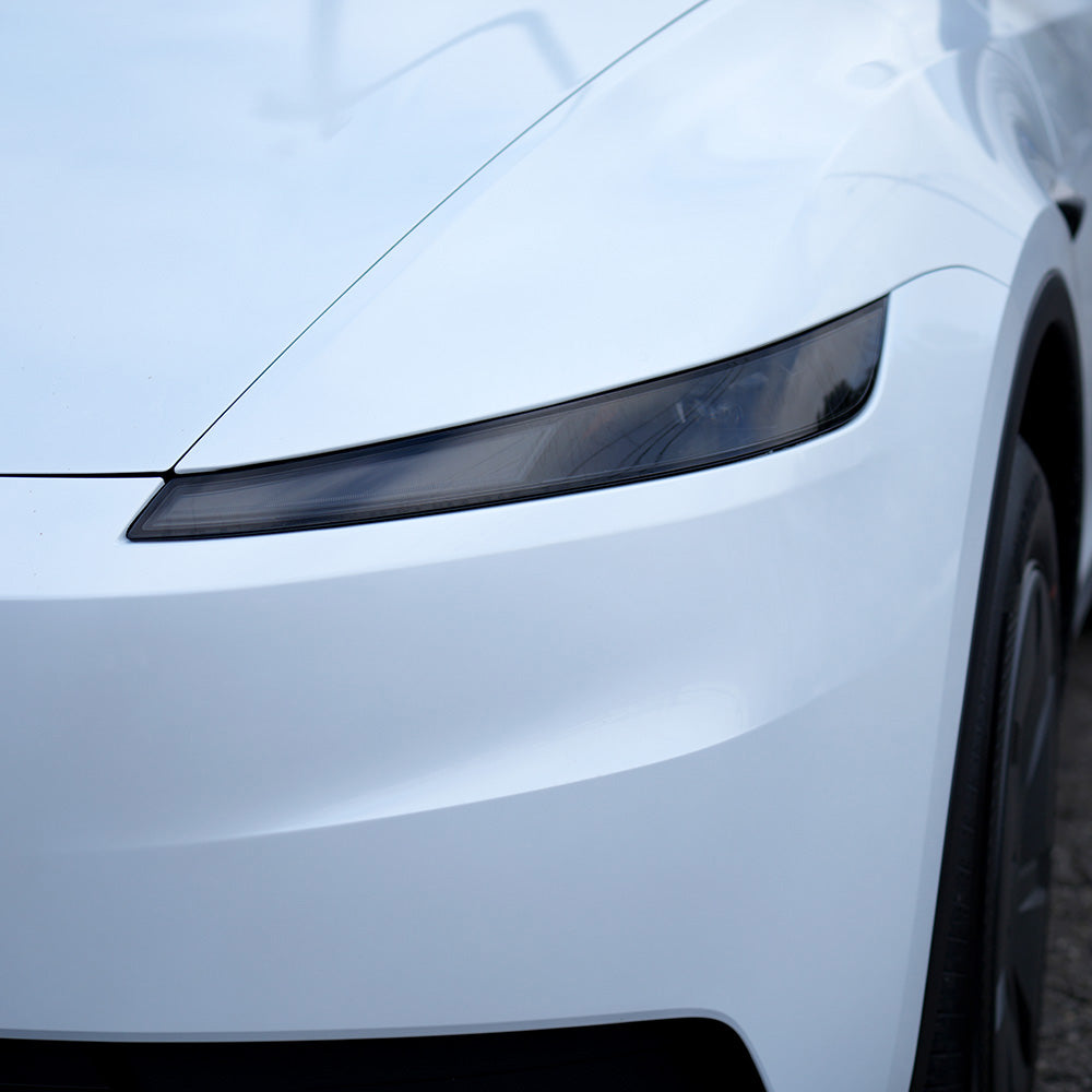 Tesla Model Y PPF Tinted Headlight Protection