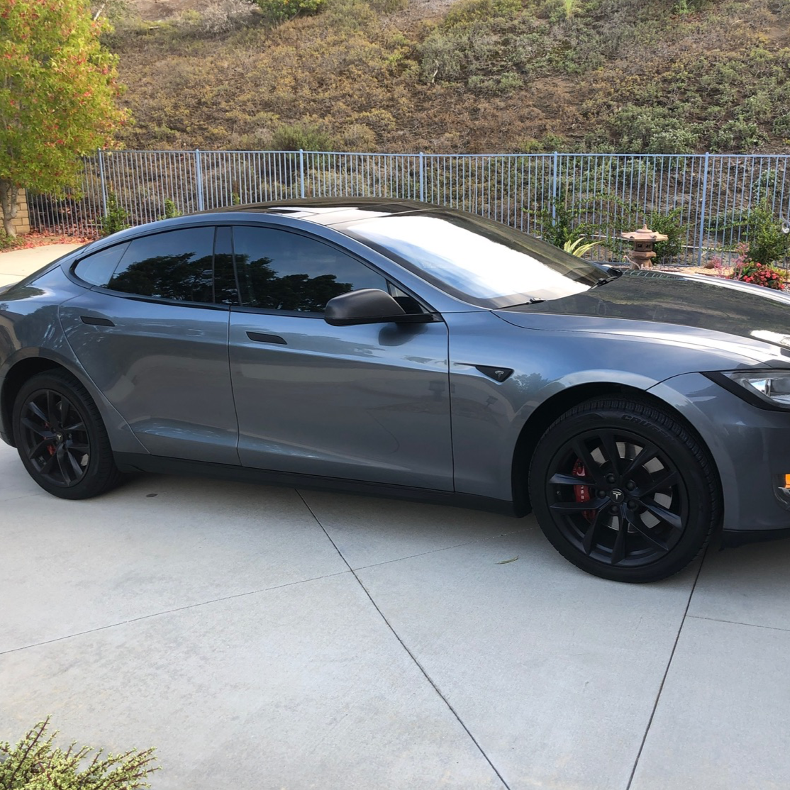 Tesla Model S Chrome Delete kit