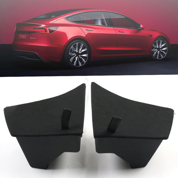 Tesla Model 3 Highland Rear Trunk Side Storage Bins with Cover