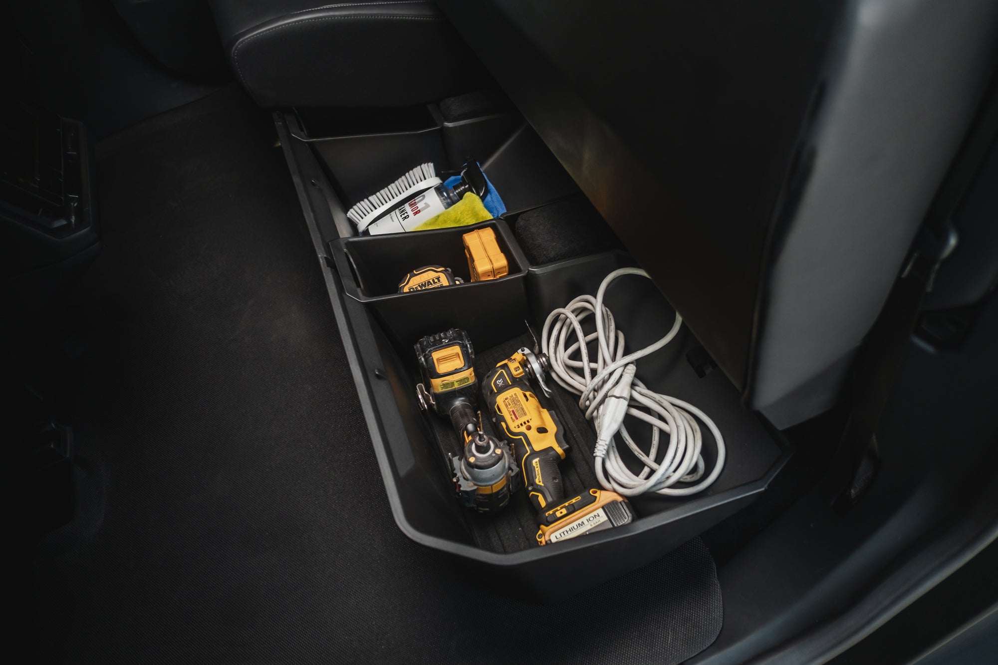 Tesla Cybertruck Rear Under Seat Storage Organizer Bin