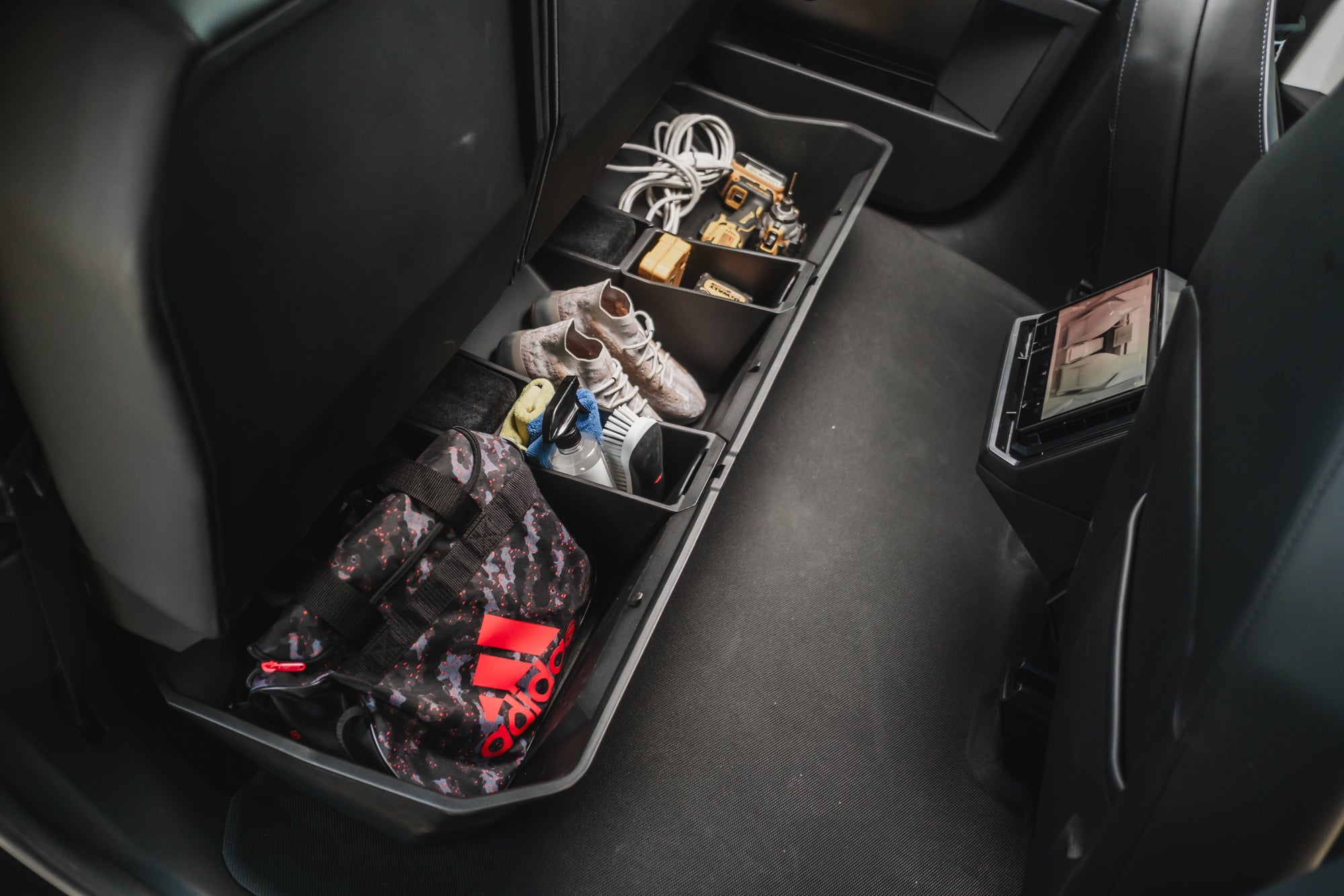 Tesla Cybertruck Rear Under Seat Storage Organizer Bin