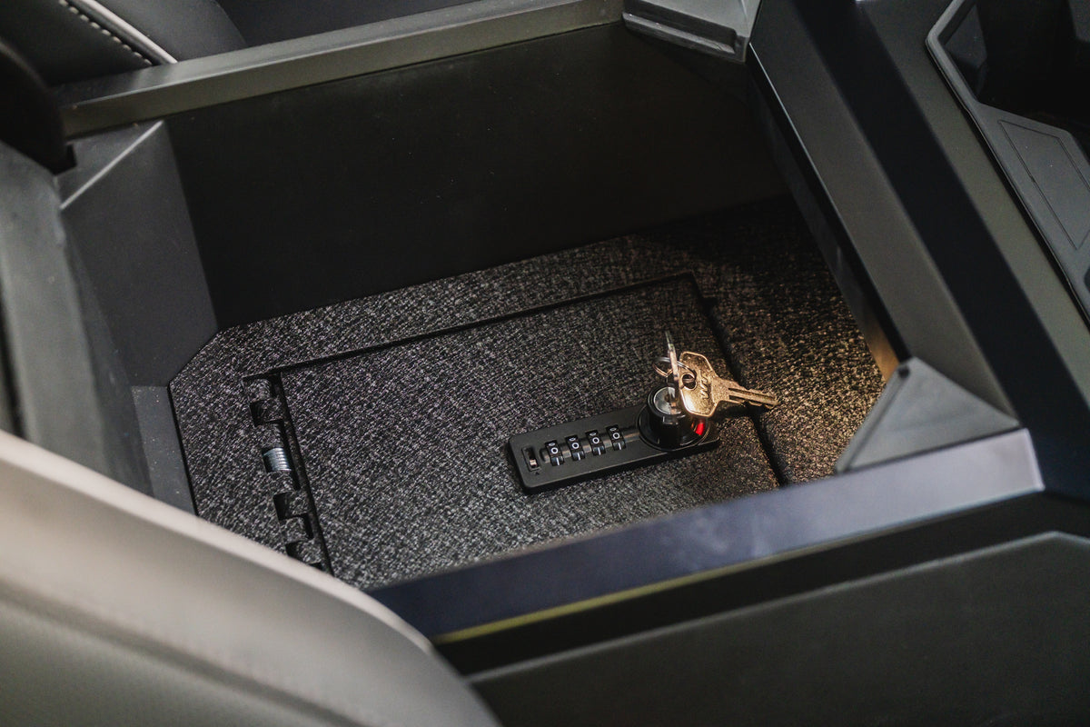Tesla Cybertruck Center Console Anti-Theft Safe LockBox