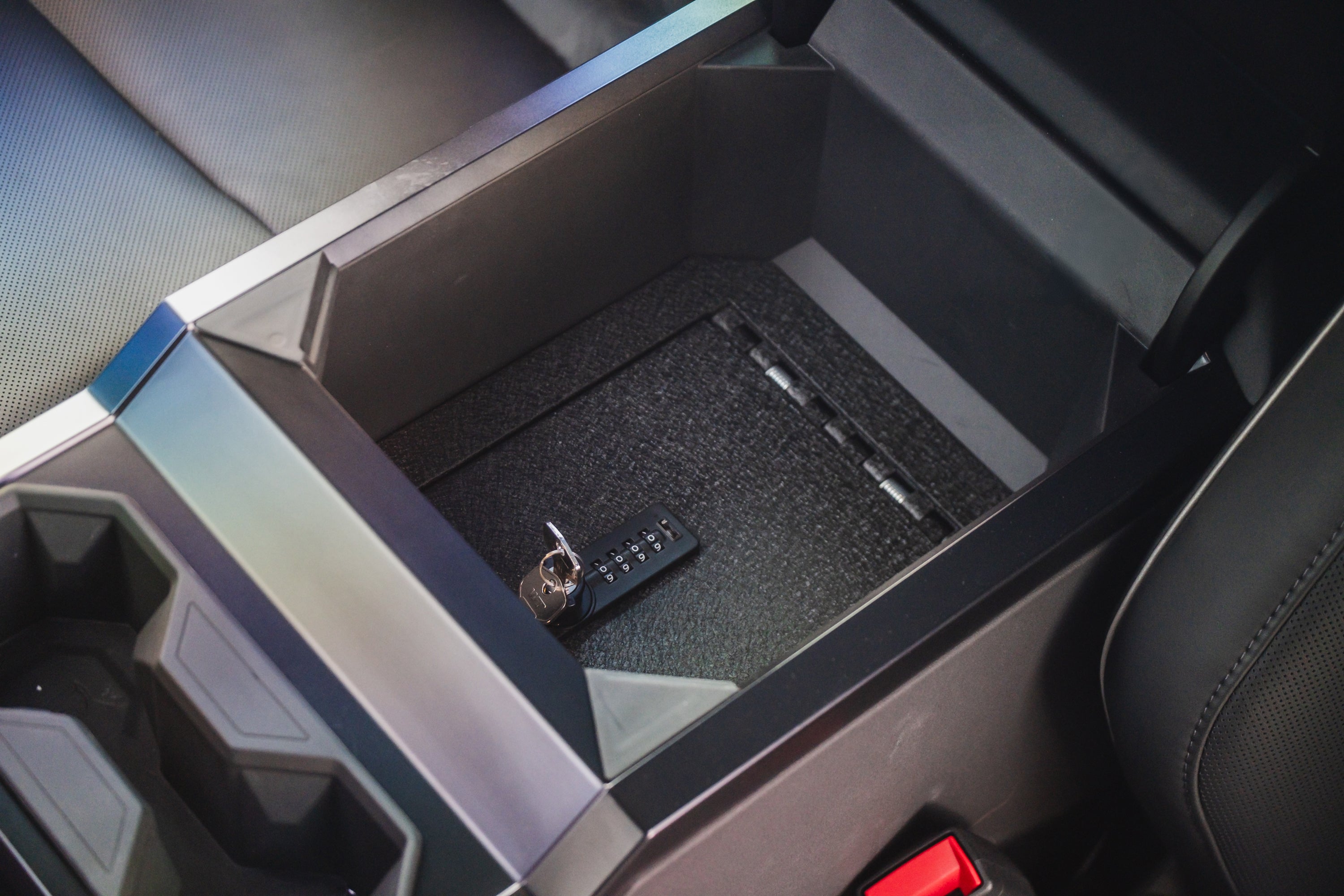 Tesla Cybertruck Center Console Anti-Theft Safe LockBox