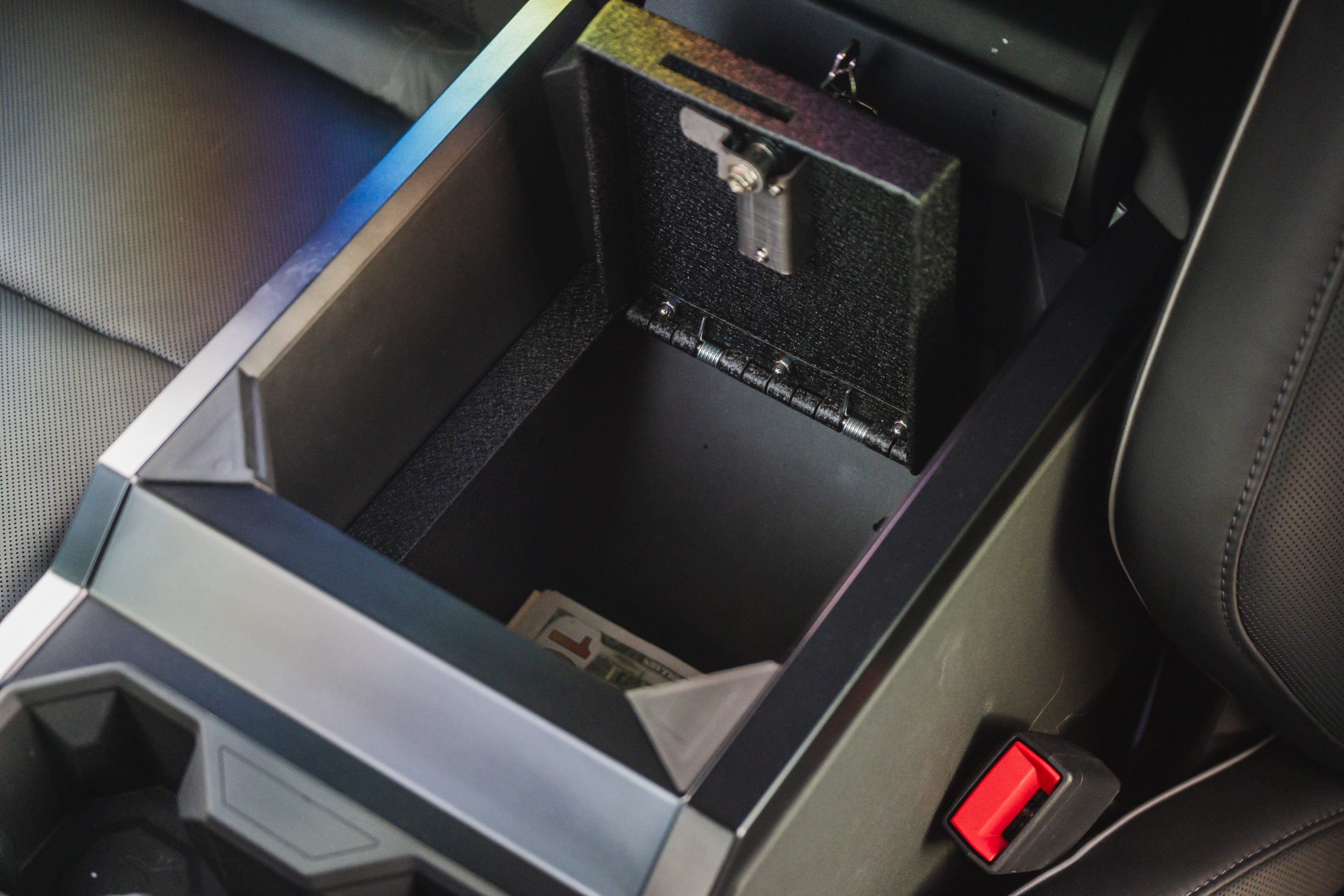 Tesla Cybertruck Center Console Anti-Theft Safe LockBox