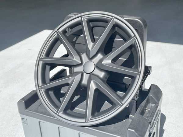 Tesla Model 3 Black (18-in) Arachnid Style Wheel Cover Set