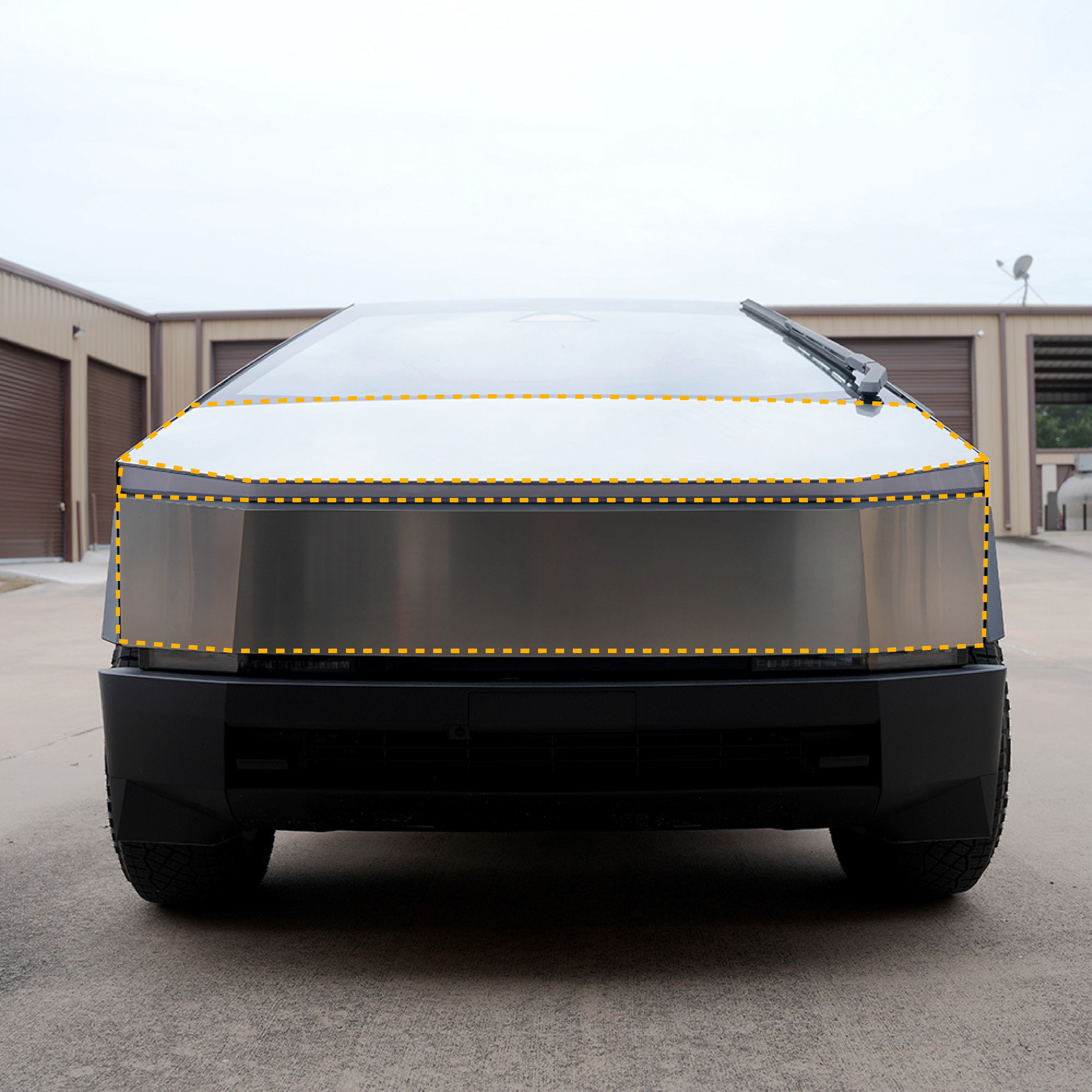 Tesla Cybertruck PPF for Front Bumper and Hood