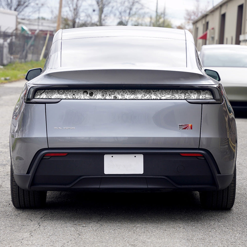 Tesla Model Y Juniper Liftgate Reflective Panel Wrap
