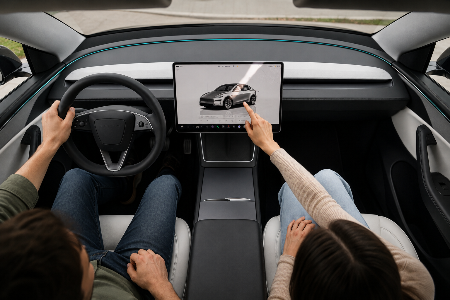 Tesla Model Y Tempered Glass (9H) Anti-Scratch Screen Protector