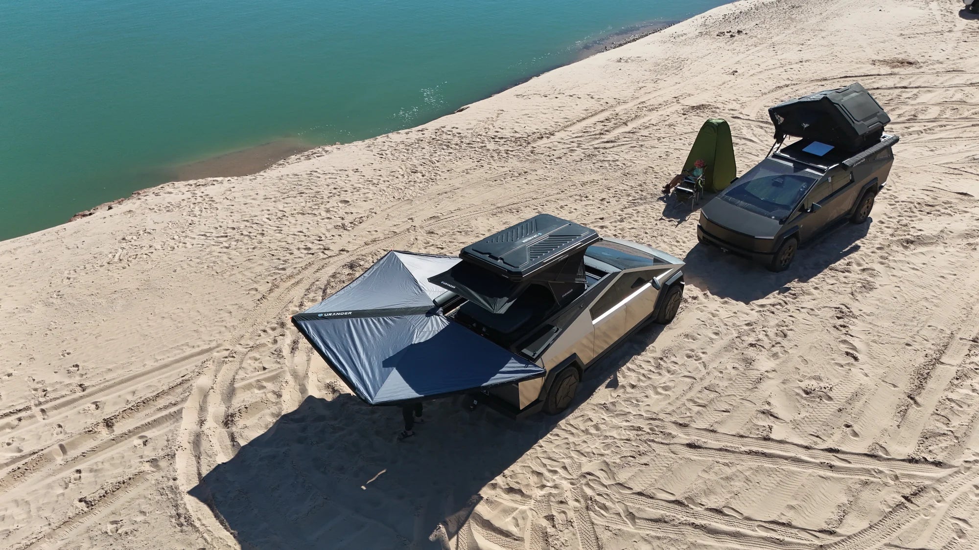 Tesla Cybertruck 270-Degree Free Standing Awning for Camping