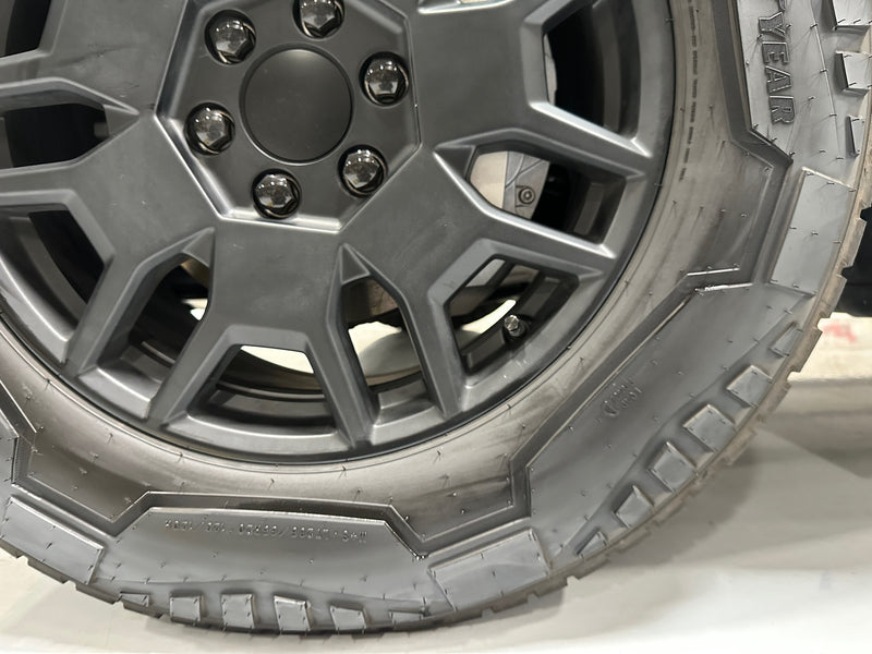 Tesla Cybertruck Black Out Wheel Package for Removed Aero Cover