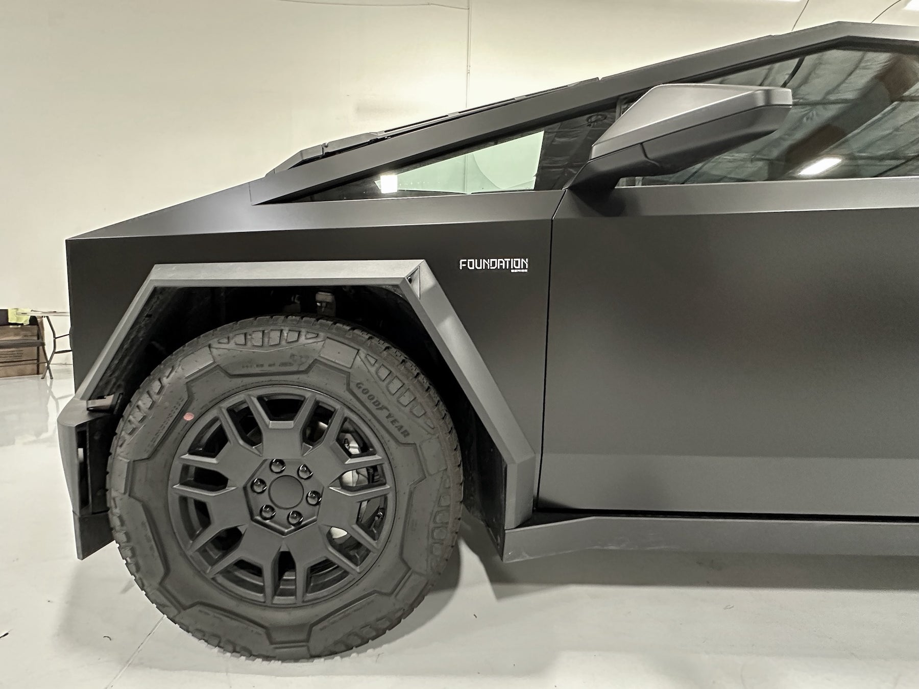 Tesla Cybertruck Black Out Wheel Package for Removed Aero Cover