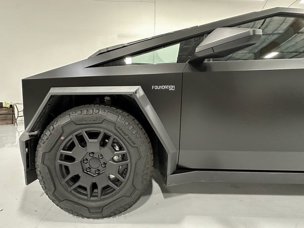 Tesla Cybertruck Black Out Wheel Package for Removed Aero Cover