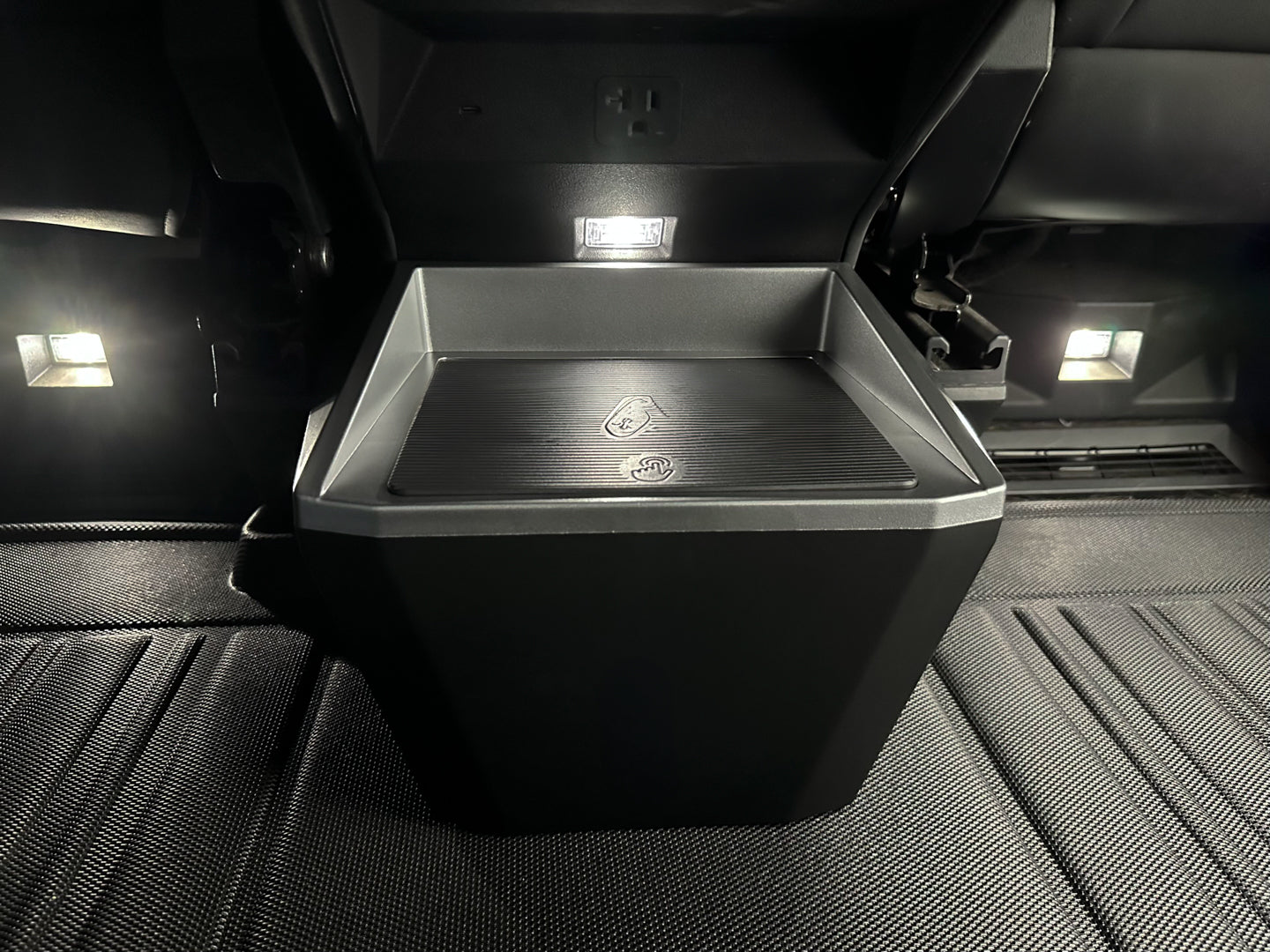 Tesla Cybertruck Rear Storage & Trash Bin