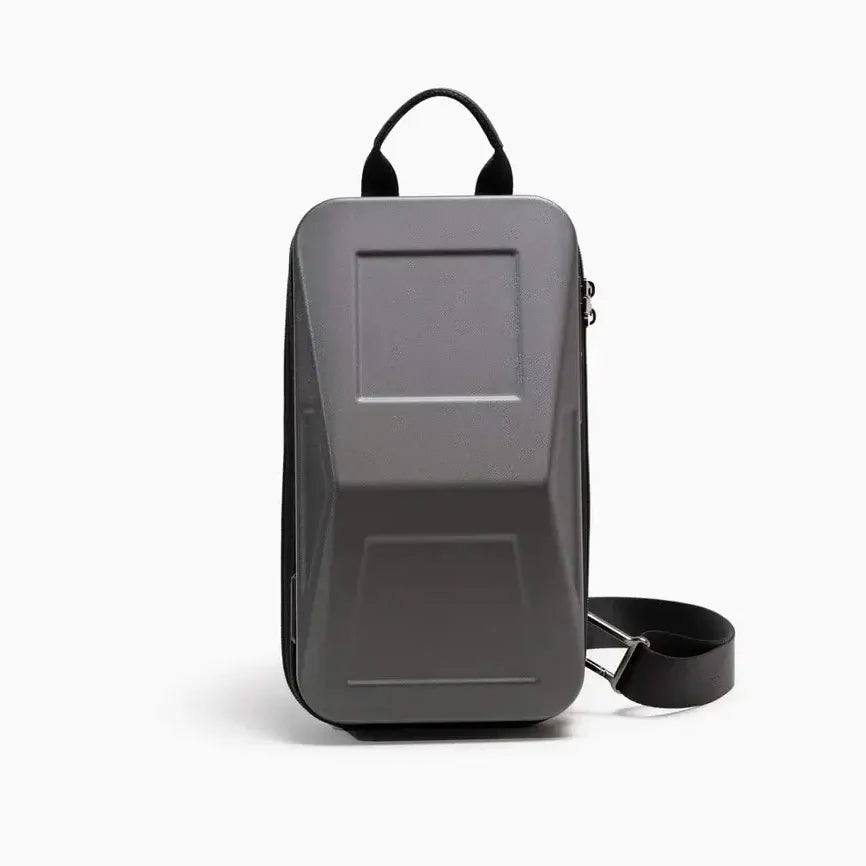 Tesla Cybertruck-inspired Cyber Sling Messenger Bag (USB, TSA Lock, Anti-theft)