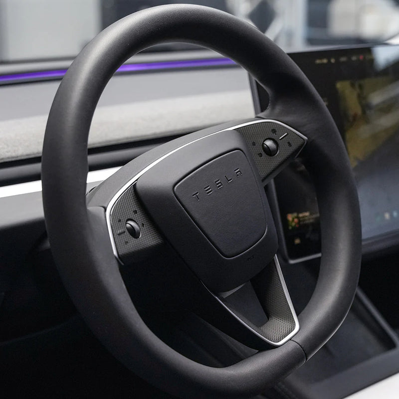 Tesla Model 3 Highland Refresh Steering Wheel Wrap