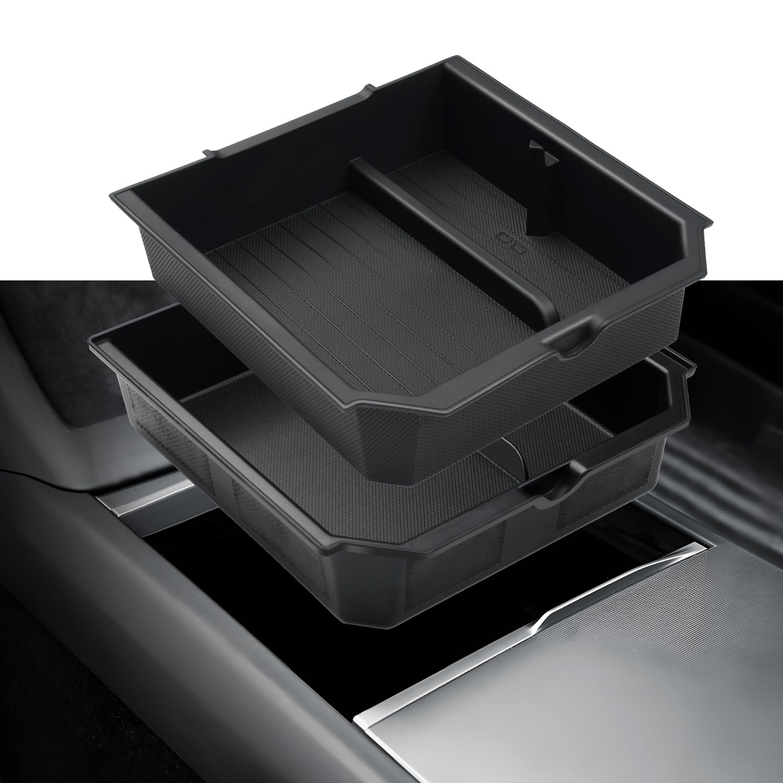 Tesla Model 3 Highland Center Console Double Layer Storage Organizer