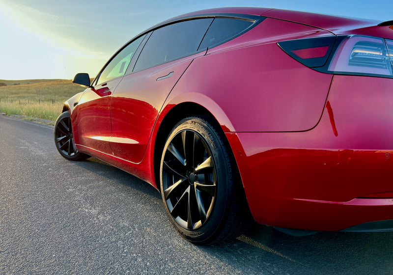 Tesla Model 3 Matte Black (18-in) Arachnid Plaid Wheel Cover Set –  TESLARATI Marketplace
