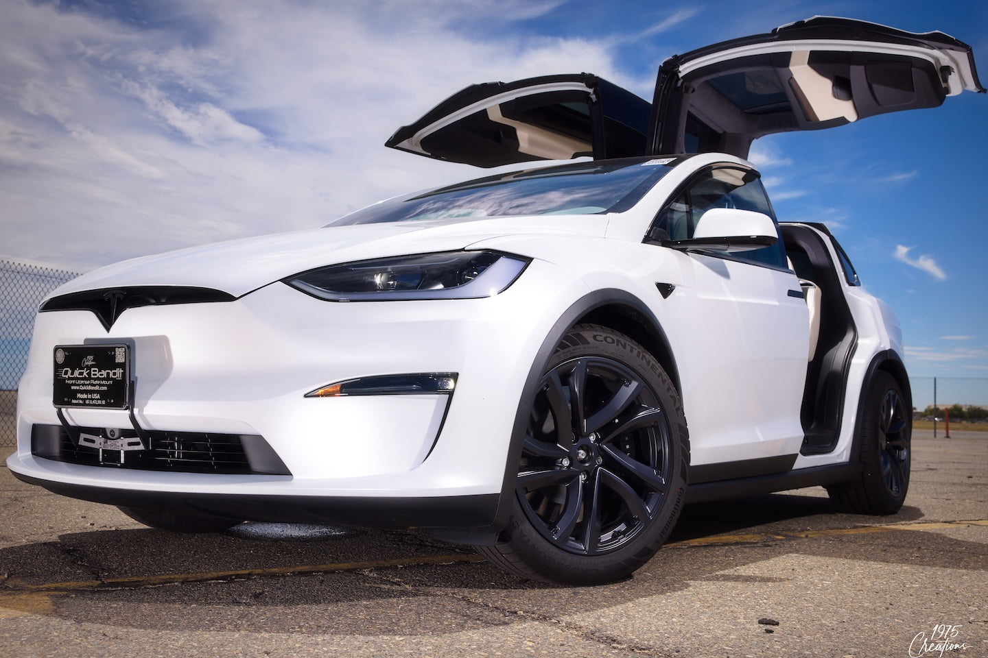 Tesla Model X Front License Plate Mount - "Quick Bandit"