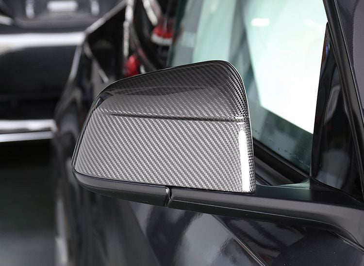 Tesla Model Y Carbon Fiber Mirror Covers (OEM Style)