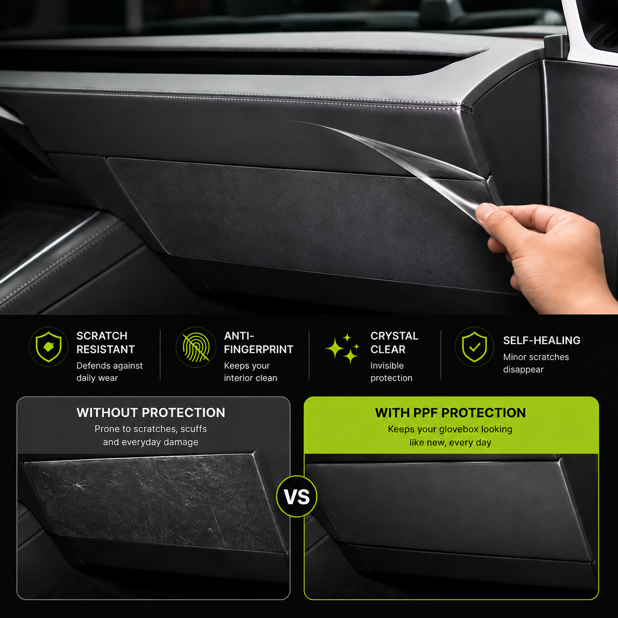 Tesla Model Y Juniper Refresh PPF for Glovebox Protection