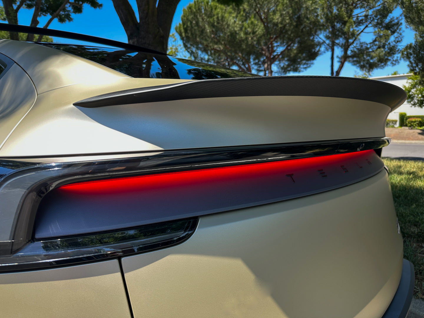 Tesla Model Y Genuine Carbon Fiber Performance Rear Spoiler