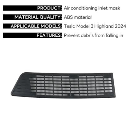 Tesla Model 3 Highland Air Intake Vent Cover