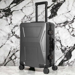 Tesla Cybertruck-inspired CyberLuggage Carry-on Suitcase (USB port, TSA Lock)
