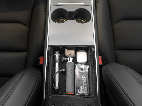EVAAM® Center Console Organizer Translucent Tray for Tesla Model 3/Y  (2017-2023)