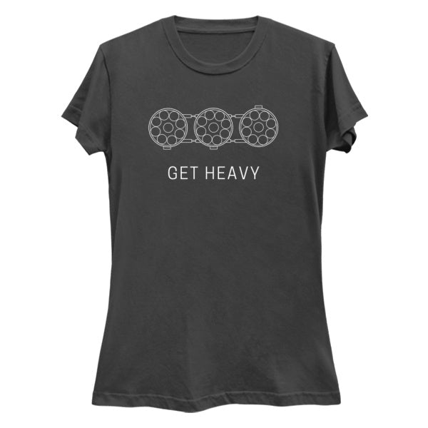 "Get Heavy" Premium Womens Slim-Fit Tee